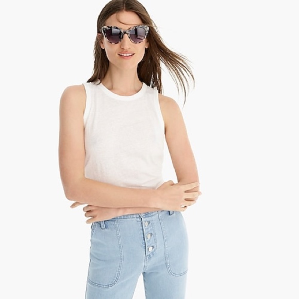 Sleeveless J.Crew top NWOT medium